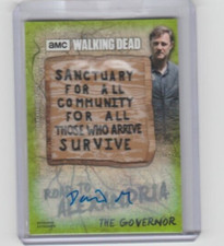CARTÃO ADESIVO PLACA SANTUÁRIO AUTOGRAFADO WALKING DEAD ROAD/ALEXANDRIA GOVERNADOR /25 comprar usado  Enviando para Brazil