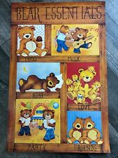 Pôster vintage Teddy Bear Essentials quarto infantil quarto de bebê decoração comprar usado  Enviando para Brazil