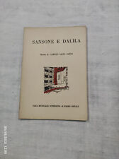 Libretto sansone dalila usato  Roma