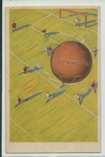 Cartolina pubblicitaria pallon usato  Asso