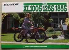 Folheto de vendas de motocicletas Honda Trail XL100S/125S/185S 1981 #2C0074 comprar usado  Enviando para Brazil