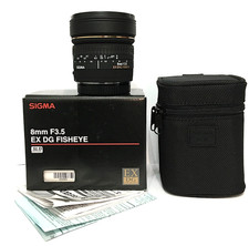 Lente Sigma 8mm f/3.5 EX DG olho de peixe Canon ajuste EF - quase em perfeito estado comprar usado  Enviando para Brazil