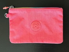 Bolsa organizadora de beleza rosa quente arco-íris grande com zíper Kipling Creativity comprar usado  Enviando para Brazil
