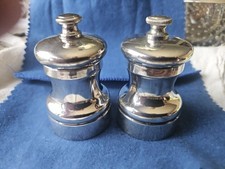 2 MOEDORES VINTAGE PRATA ESTERLINA PIMENTA ou SALT MILL ENGLAND PARK GREEN & CO comprar usado  Enviando para Brazil