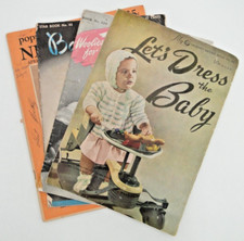 Usado, Quatro livros Star Baby da década de 1940 #20 e #43 malha para crochê American Thread Co comprar usado  Enviando para Brazil