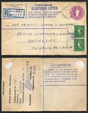 RP80 6d Puce e 6d envelope azul registrado nos correios tamanho G2 atualizado comprar usado  Enviando para Brazil
