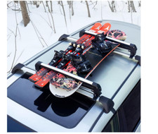 Rack de teto universal carro esqui snowboard transportador 2 peças com trava serve para a maioria dos veículos comprar usado  Enviando para Brazil