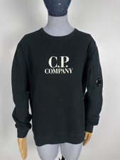 Moletom CP Company grande logotipo estampado gola redonda preto tamanho JUVENTUDE 14 anos comprar usado  Enviando para Brazil