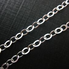 Corrente de prata esterlina 925 - Corrente a granel inacabada - Corrente de cabo plana - 3,5 por 3 mm comprar usado  Enviando para Brazil