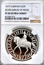 1977 silver 25p for sale  LISKEARD