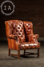 Tufted vinyl chesterfield for sale  USA