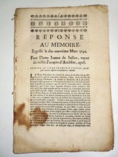 Jeanne de Salson Noble François d'Audifret Sieur François Pastre Pézenas Hérault comprar usado  Enviando para Brazil