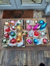 Vintage christmas baubles for sale  PEMBROKE