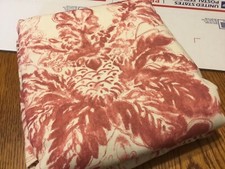 Cortina Pottery Barn Thea Print algodão forrado linho/algodão vermelha multi 50x96 nova sem etiquetas, usado comprar usado  Enviando para Brazil
