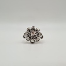 Bague fleur platine d'occasion  Paris IX