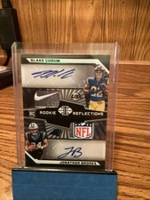 2024 Illusions Rookie Blake Corum & Jonathon Brooks RC Reflections Dual RPA 9/10 comprar usado  Enviando para Brazil