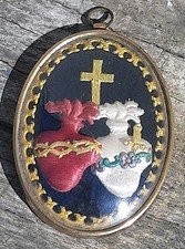 Ancienne médaille reliquaire d'occasion  Semblançay