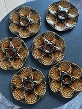 Ensemble assiettes huîtres d'occasion  Albert
