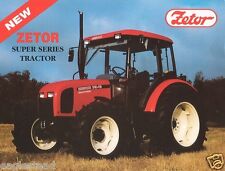 Farm Tractor Data Sheet - Zetor - Range 1 Super - 3341 4341 6341 7341 (FB549), używany na sprzedaż  Wysyłka do Poland