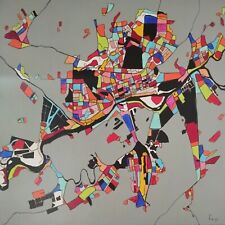 Painting painting map d'occasion  Expédié en Belgium