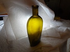 Usado, frasco de licor antigo pré-1900 amarelo-verde, (4), 1/2 pol. marcas de molde de círculo (7&1/2 pol comprar usado  Enviando para Brazil
