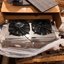 Alumínio 4 fileiras para 1996-05 Chevy Blazer S10 LS Swap V6 4.3L ventilador de cobertura de radiador comprar usado  Enviando para Brazil