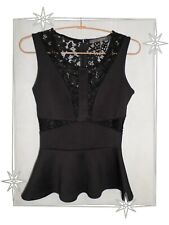 Top noir dentelle d'occasion  Foix