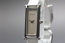 [QUASE PERFEITO] Vintage Gucci 1500L Prata Quadrado Mostrador Branco Qz Relógio Feminino JAPÃO comprar usado  Enviando para Brazil