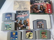 Lote com seis pacotes Nintendo 64 N64 Body Harvest WCW Banjo Tooie Gex Army brinquedo masculino comprar usado Lote com seis pacotes Nintendo 64 N64 Body Harvest WCW Banjo Tooie Gex Army brinquedo masculino comprar usado  Enviando para Brazil