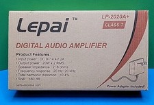 Amplificador digital estéreo e fonte de alimentação Lepai LP-2020A+ classe T Hi-Fi. comprar usado  Enviando para Brazil