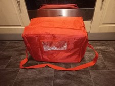 Pizza bag red for sale  LONDON