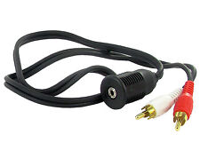 Coche Cable Auxiliar Phonos Rca A 3.5mm Gato Enchufe Hembra para MP3 Ipod IPHONE comprar usado  Enviando para Brazil