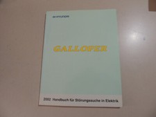 Hyundai Galloper 2.5L Diesel 2002 Schaltpläne Werkstatthandbuch comprar usado  Enviando para Brazil