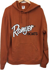 Moletom Ranger Boats com capuz The Game costurado logotipo laranja queimado masculino médio, usado comprar usado  Enviando para Brazil