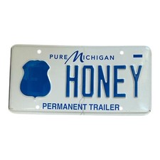 RARO!  PLACA DE LICENÇA DE VAIDADE PERM TRAILER "MEL" COM CRACHÁ DE APOSENTADORIA, usado comprar usado  Enviando para Brazil