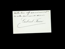 Gabriel fauré carte d'occasion  France