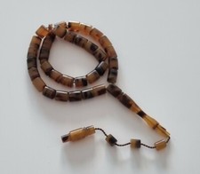 Tesbih orjinal 1930 dökümü Fransız Galalit 9 x 10 mm french galalite Rosary, usado comprar usado  Enviando para Brazil