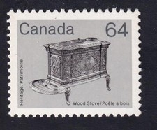 Fogão a lenha Canadá 1983 64¢ artefato definitivo, sem marca de charneira sc#932 comprar usado  Enviando para Brazil