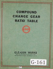 Gleason generator machines d'occasion  Expédié en Belgium