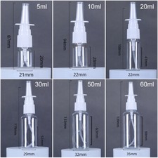 60ml empty clear for sale  UK