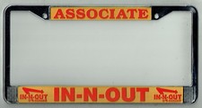In-N-Out Burger Vintage Califórnia ASSOCIADO Quadro de Placa de Licença DESCONTINUADO comprar usado  Enviando para Brazil