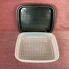 Vintage 2 x Tupperware Season Serve Marinating Container (7E) MO#8616, usado comprar usado  Enviando para Brazil