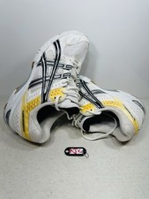 Tênis de corrida atlético masculino Asics Gel Rocket B003N branco prata tamanho 9,5 comprar usado  Enviando para Brazil