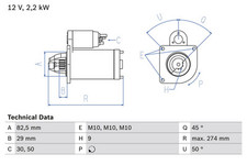 Bosch anlasser starter gebraucht kaufen  Oberlungwitz