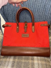 Barbour red canvas for sale  WALLASEY