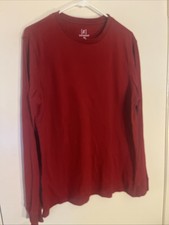 Pulôver masculino GEORGE vermelho manga comprida gola redonda tamanho curto LG (42-44) comprar usado  Enviando para Brazil