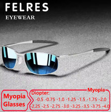 Óculos de sol masculino miopia colorido de metal miopia lente polarizada oval quente comprar usado  Enviando para Brazil
