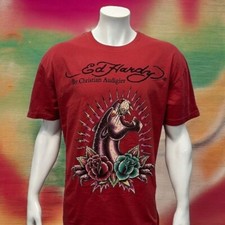 Camiseta Gráfica Ed Hardy por Christian Audigier Embelezada Strass Pantera comprar usado  Enviando para Brazil