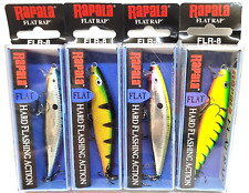 SET-RS10 4 piezas Rapala Flat Rap FLR-8 Flat Hard Pesca Acción Señuelo de Pesca segunda mano  Embacar hacia Mexico