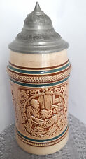 Bierkrug humpen relief gebraucht kaufen  Soest